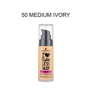 Essence I Love Flaw Less Skin Foundation Matte + Full Coverage 30ml