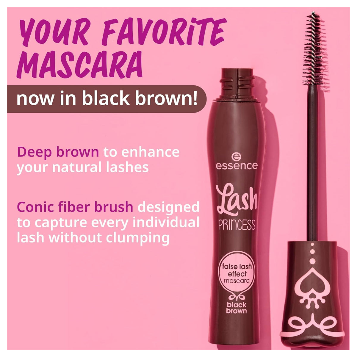 Essence Lash Princess False Lash Effect Mascara - Black Brown Essence Lash Princess False Lash Effect Mascara - Black Brown