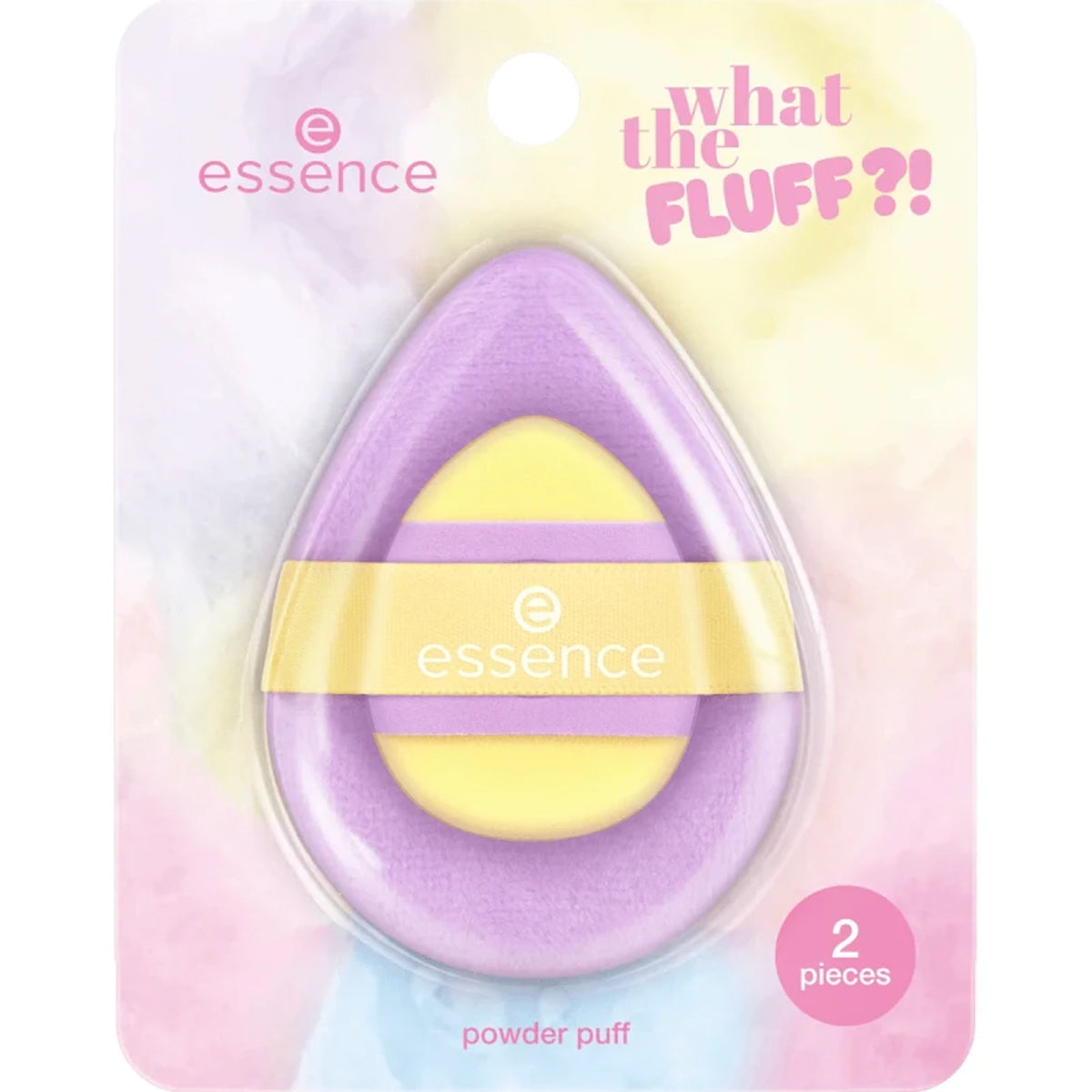 Essence What The Fluff Powder Puff Duo 01 Yellow And Purple