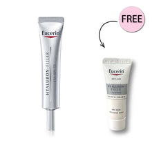 Load image into Gallery viewer, Eucerin Hyaluron-filler Eye Cream 15ml + Free Eucerin Hyaluron Filler Day Cream 7ml