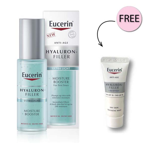 Eucerin Hyaluron-filler Moisture Booster + Free Eucerin Hyaluron Filler Day Cream 7ml