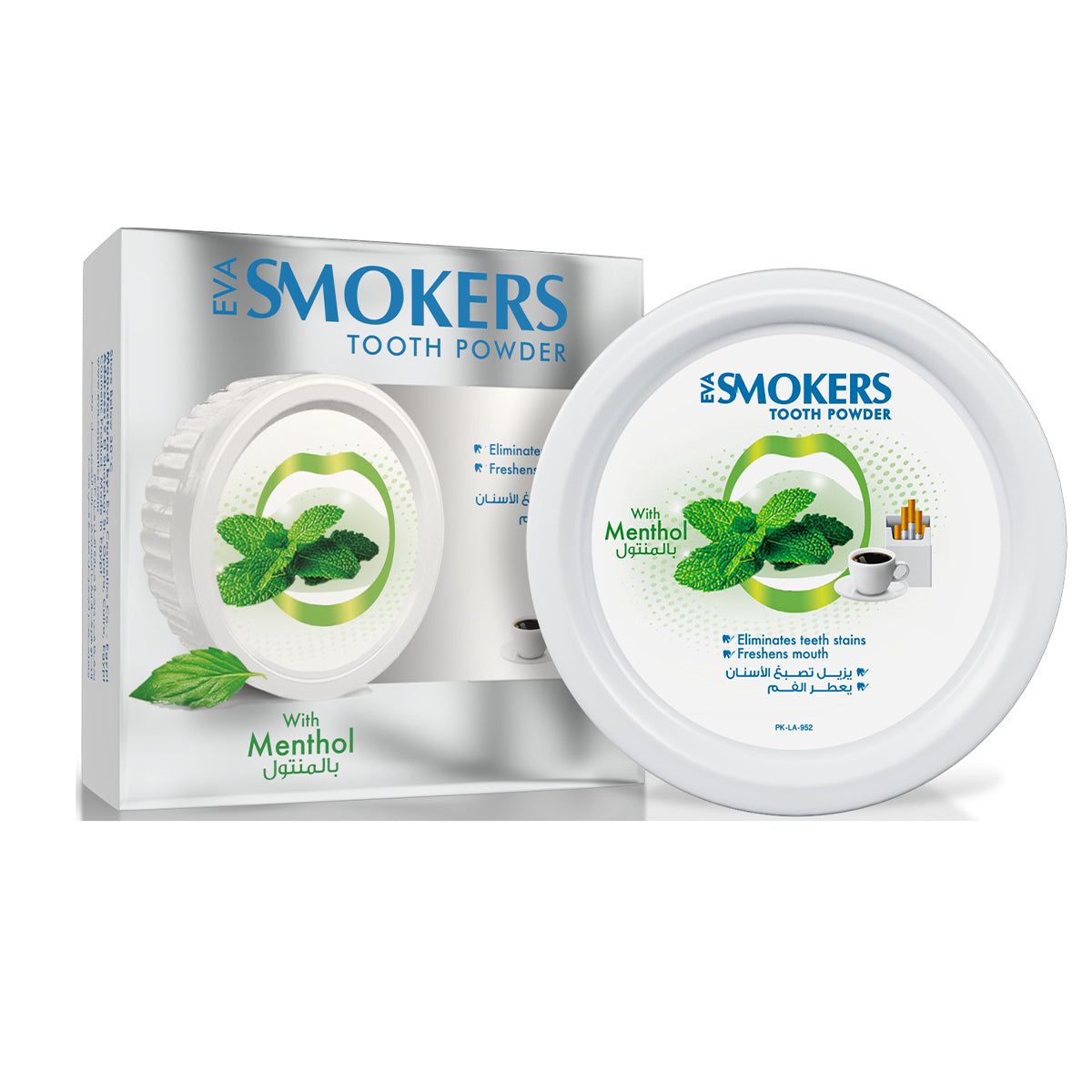 Eva Smokers Cleaning Whitening Teeth Powder Menthol Flavor 40g Eva Smokers Cleaning Whitening Teeth Powder Menthol Flavor 40g