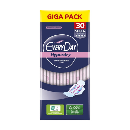 EveryDay Giga Pack Sanitary Pads Hyperdry Super Ultra Plus 30pcs