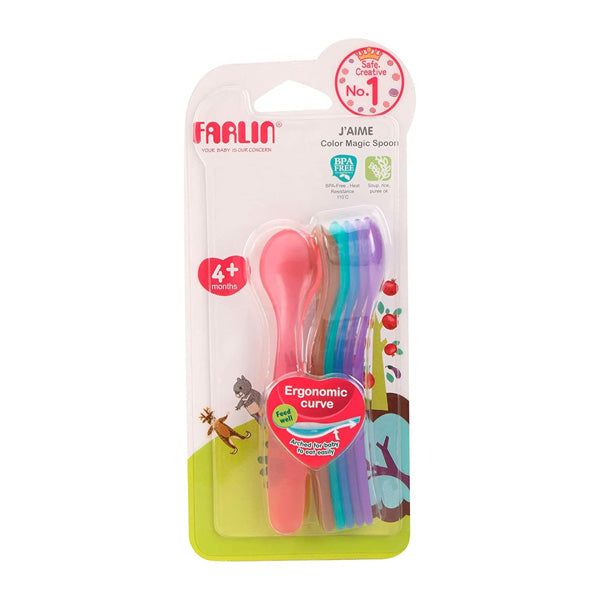 FARLIN RAINBOW SPOON SET 4M+