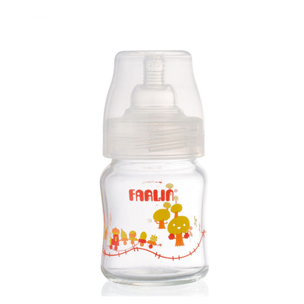 FARLIN WIDE NECK GLASS FEEDING BOTTLE 120ML