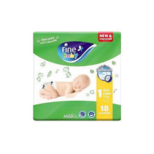 Load image into Gallery viewer, FINE BABY( SIZE 1 NEW BORN, 2-5 KG, 18 DIAPERS)