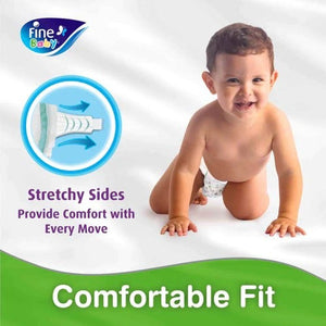 Fine Baby (Size 2 Small, 3-6 Kg, 34 Diapers)