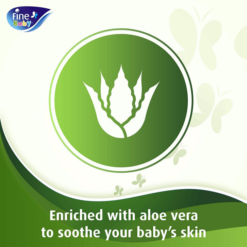 Fine Baby, Wet Wipes, With Aloe Vera & Chamomile Lotion, 72 Wipes 2+1 Free