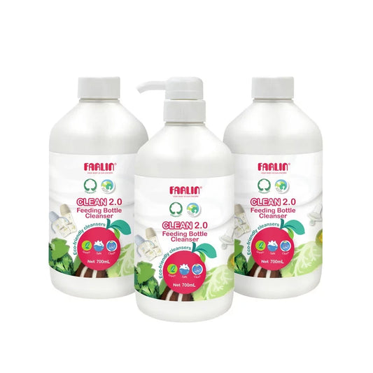 Farlin Clean 2.0 Bottle Wash Set 700ml 2+1 Free