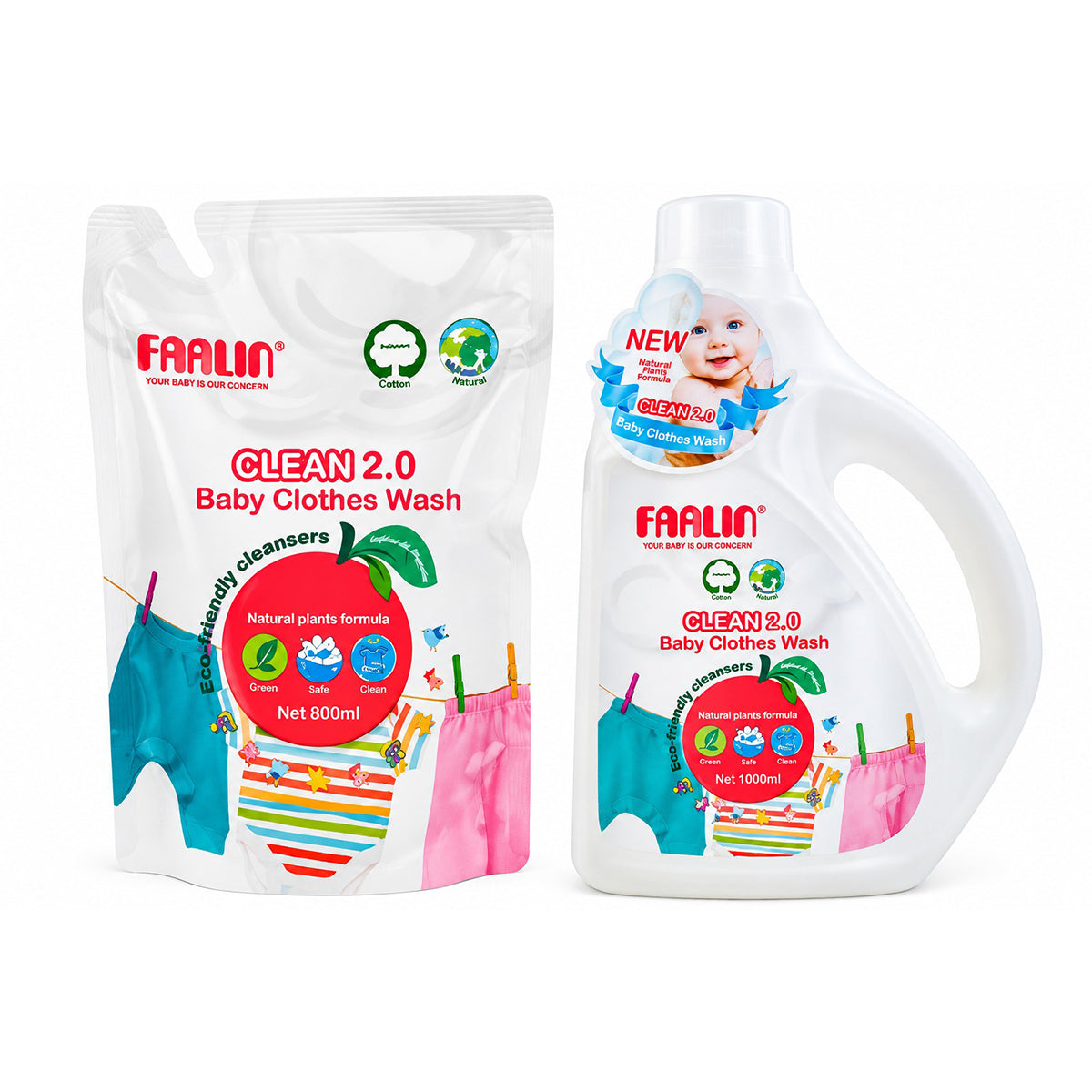 Farlin Clean 2.0 Clothes Wash Combo Set