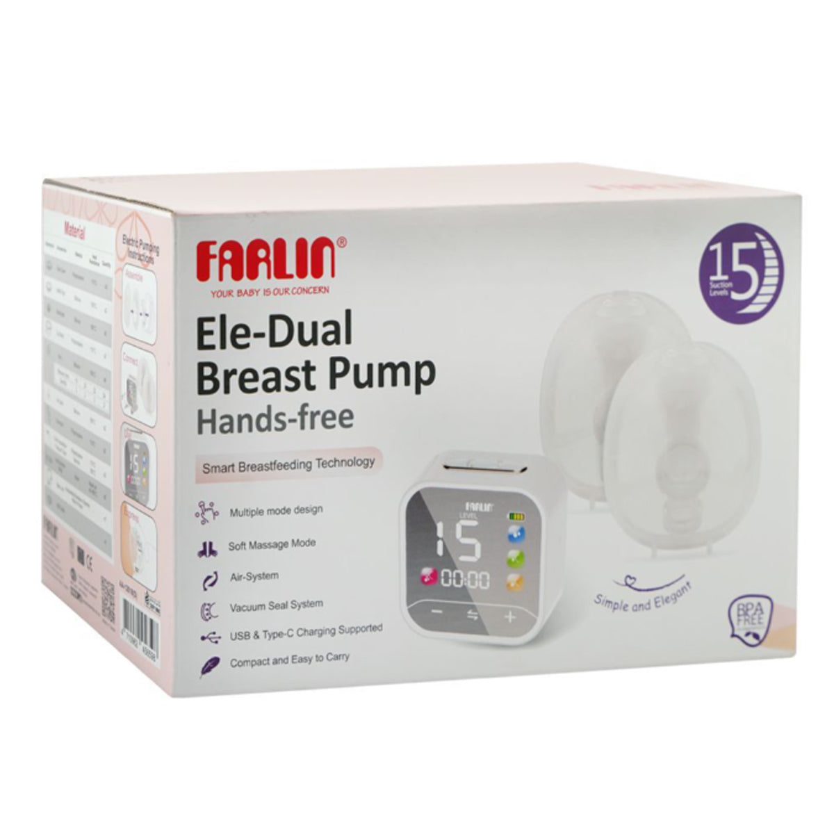 Farlin Ele-Dual Breast Pump Hands-Free