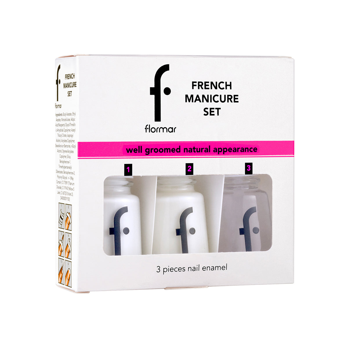 Flormar 3-Pieces French Manicure Set 319