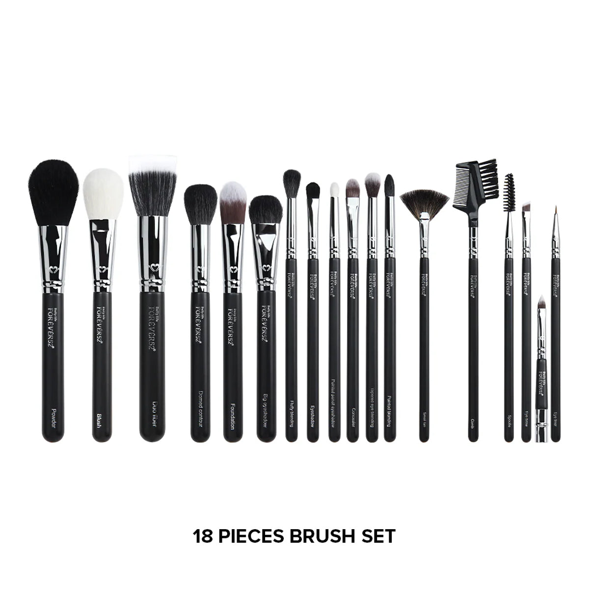 Forever52 Academic 18 Pieces Brush Kit