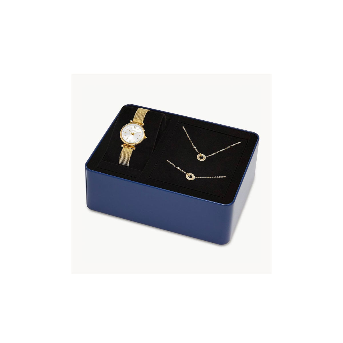 Fossil FES5251 Women's Watch 28 Mm Gold Gift Set Fossil FES5251 Women's Watch 28 Mm Gold Gift Set
