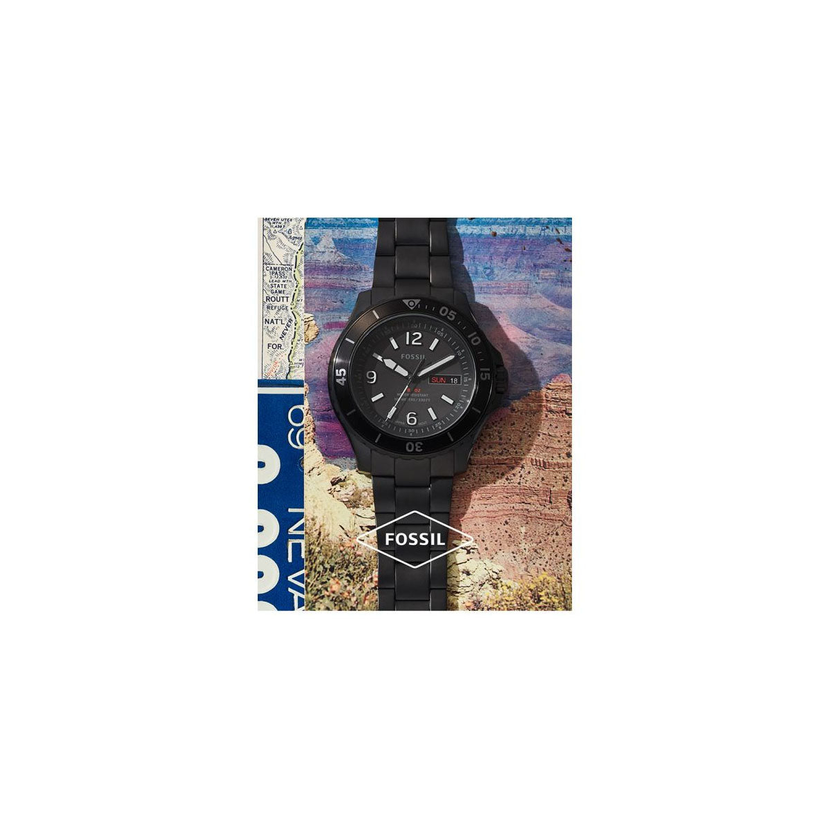 Fossil FS5688 Men’s Watch 48mm Black Fossil FS5688 Men’s Watch 48mm Black