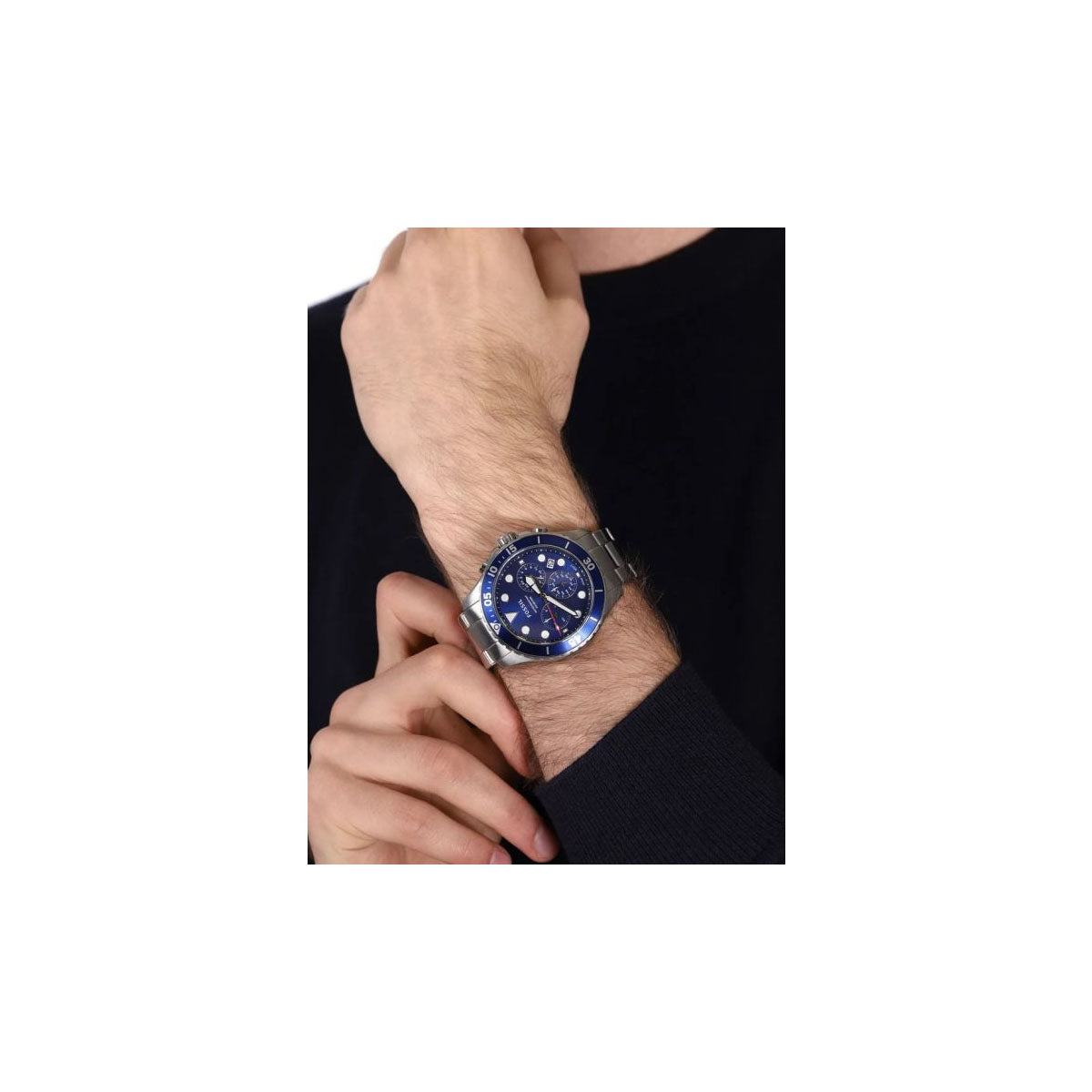 Fossil FS5724 Men's Watch 45mm Silver Fossil FS5724 Men's Watch 45mm Silver