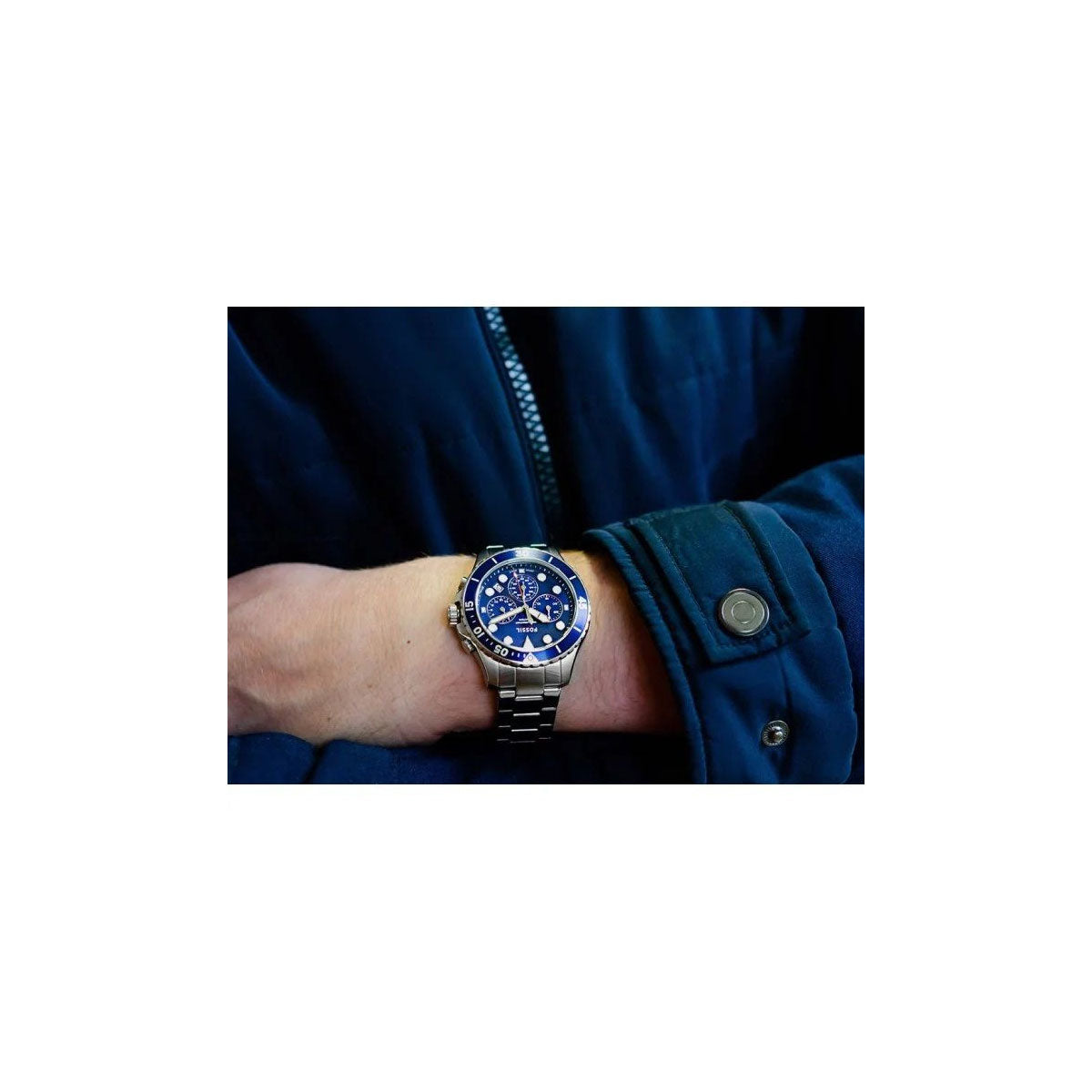 Fossil FS5724 Men's Watch 45mm Silver Fossil FS5724 Men's Watch 45mm Silver