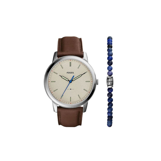 Fossil FS5966 Men’s Watch 44mm Brown Gift Set