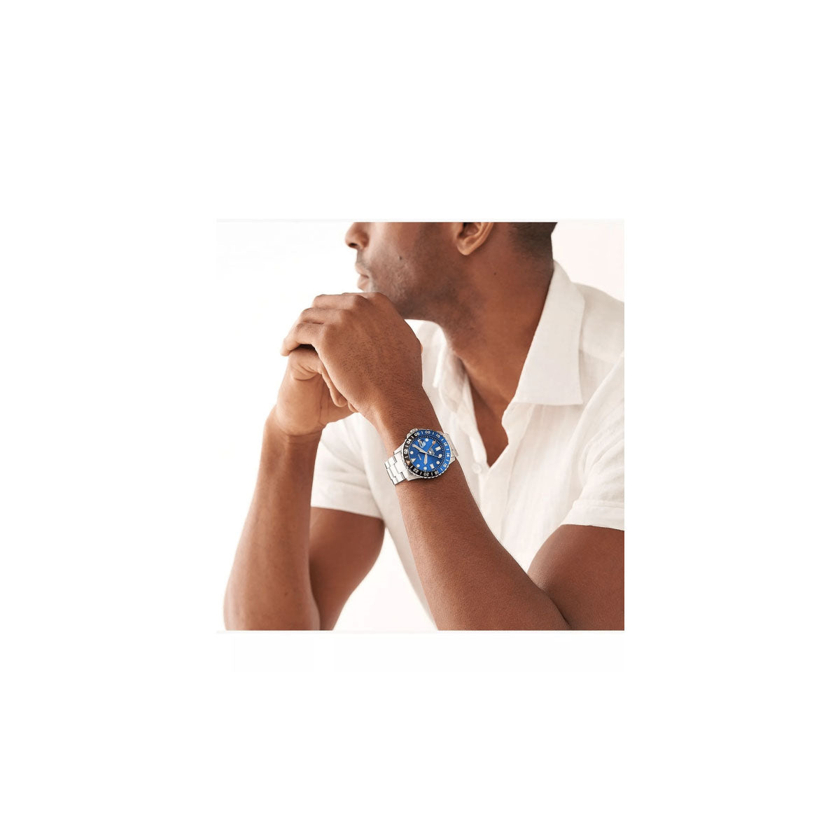 Fossil FS5991 Men’s Watch 46 Mm Silver