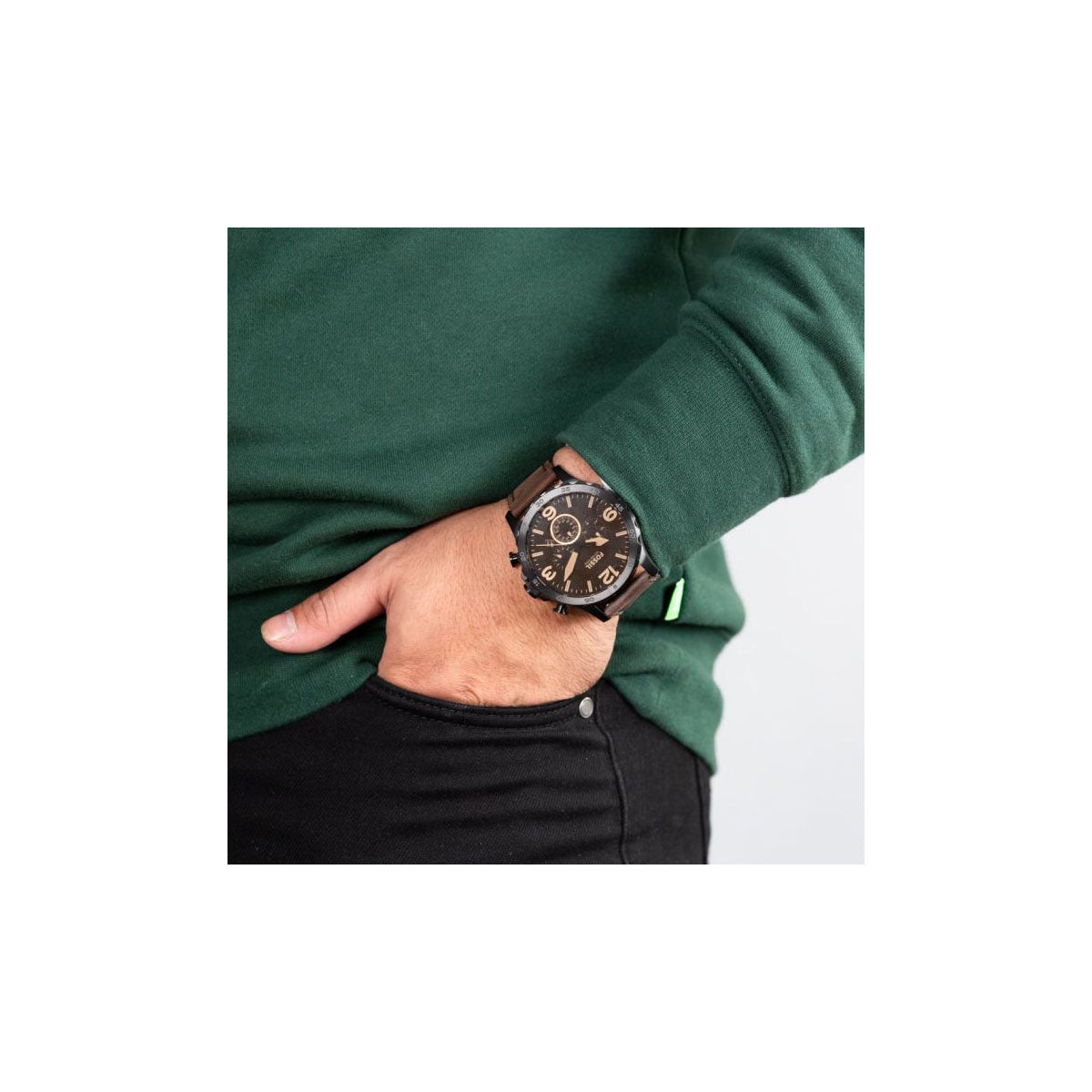 Fossil JR1487 Men’s Watch 50 Mm Brown