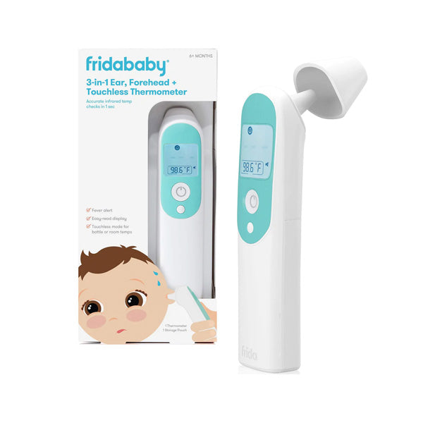 Frida Baby 3-in-1 Ear, Forehead + Touchless Infrared Thermometer