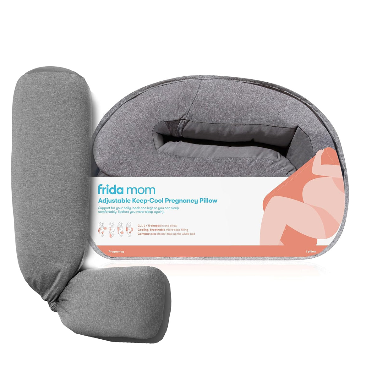 Frida Mom Adjustable Keep-Cool Pregnancy Pillow Frida Mom Adjustable Keep-Cool Pregnancy Pillow