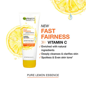 Garnier Fast Fairness Lemon Fairness Face Wash 100ml