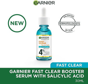 Garnier Skinactive Fast Clear Acne Prone Skin Booster Serum 30ml
