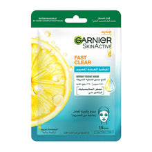 Load image into Gallery viewer, GARNIER SKINACTIVE FAST CLEAR SERUM TISSUE MASK