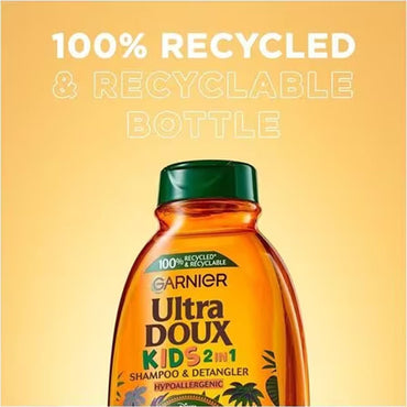 Garnier Ultra Doux Kids 2in1 Shampoo & Detangler Apricot & Cotton Flower 400ml