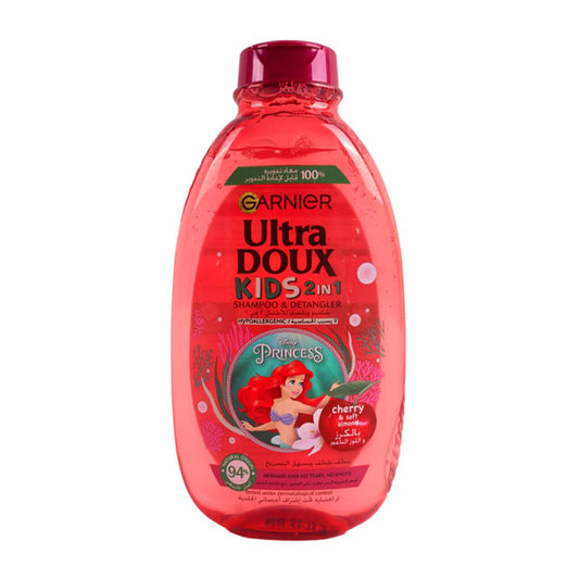 GARNIER ULTRA DOUX KIDS 2IN1 SHAMPOO & DETANGLER CHERRY & SOFT ALMOND 400ML