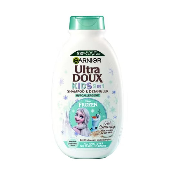 GARNIER Ultra Doux Shampoing 2-en-1 Enfant Délicatesse d'Avoine, 300 ml -  oh feliz