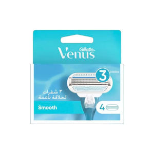 GILLETTE VENUS SMOOTH FOUR HEADS X 3 BLADES