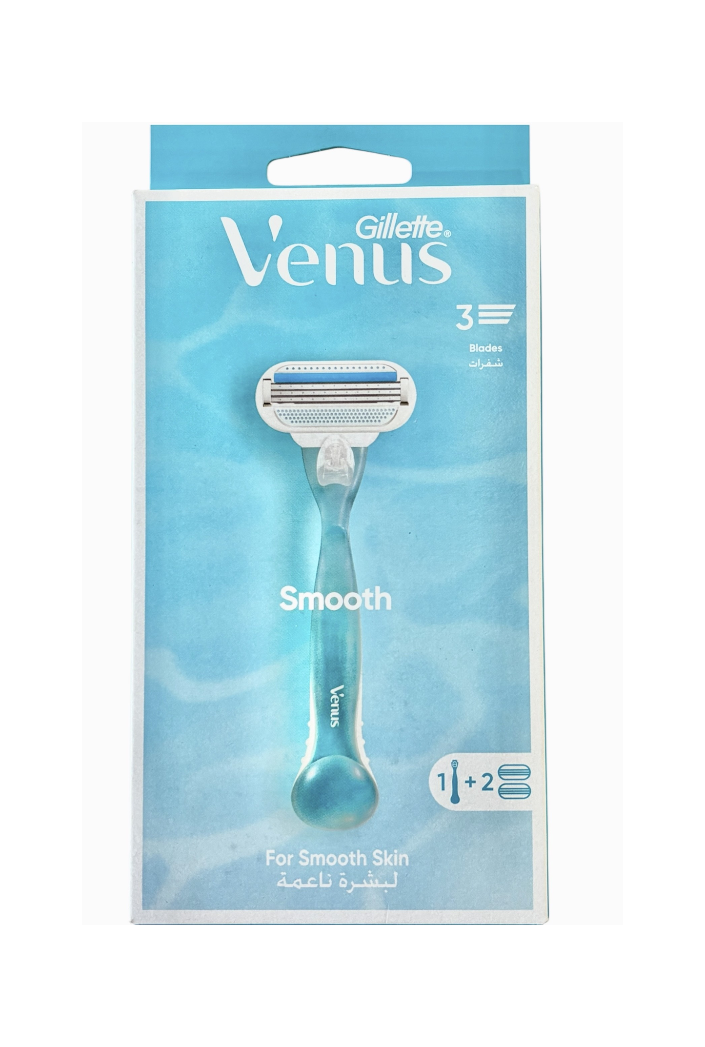 GILLETTE Venus Smooth 3 Blades + 2 Replacement Heads