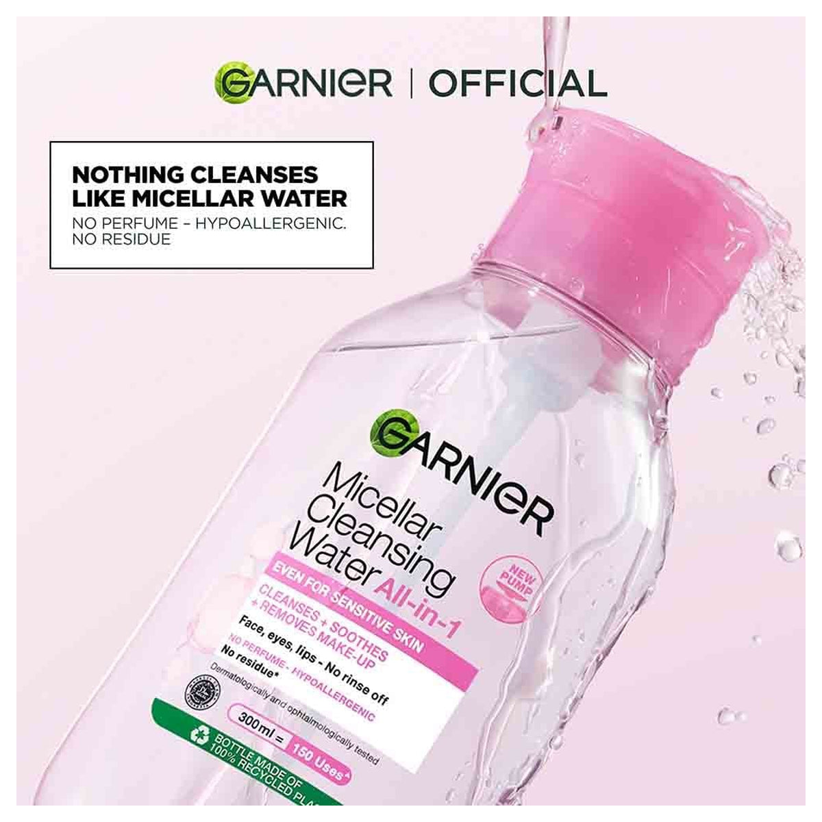 Garnier Micellar Water Pink Pump 300ml