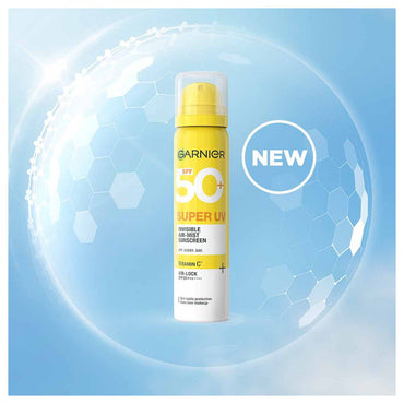 Garnier Skinactive Super UV Invisible Serum Sunscreen Vitamin C SPF50+PA ++++ 30ML