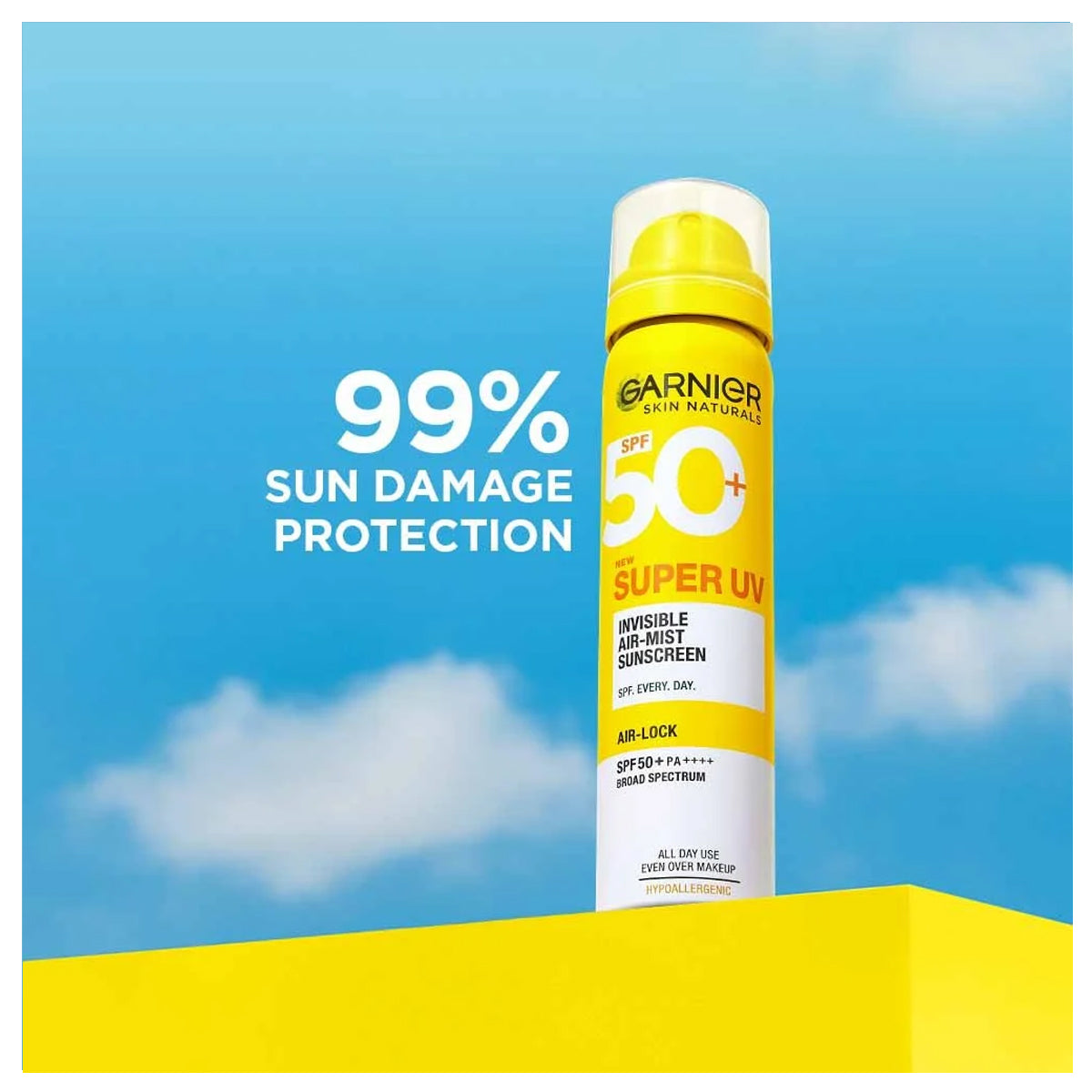 Garnier Super UV Invisible Air Mist Sunscreen SPF50 75ml Garnier Super UV Invisible Air Mist Sunscreen SPF50 75ml