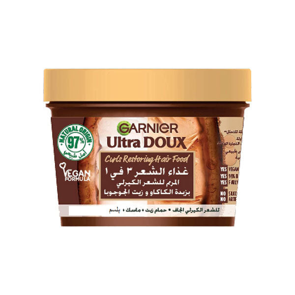 غارنييه ألترا دوكس غذاء الشعر المغذي والمجدد للشعر المجعد 390 مل غارنييه ألترا دوكس غذاء الشعر المغذي والمجدد للشعر المجعد 390 مل