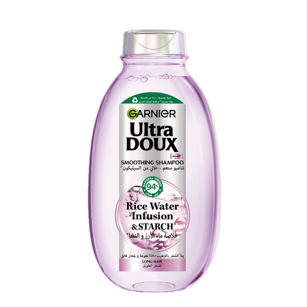 Garnier Ultra Doux Rice Water Infusion And Starch Smoothing Shampoo 400ml