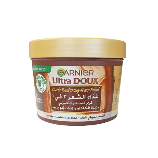 Garnier Ultra Doux Smoothing Hair Food 3 In 1 With Coconut & Macadamia 390ml