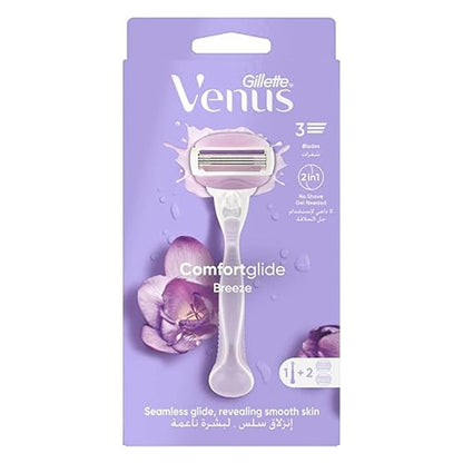 Gillette Venus Comfortglide Breeze 2 Heads 3 Blades