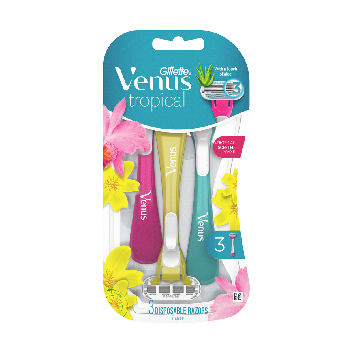 Gillette Venus Tropical Razor Blades 3 Pieces