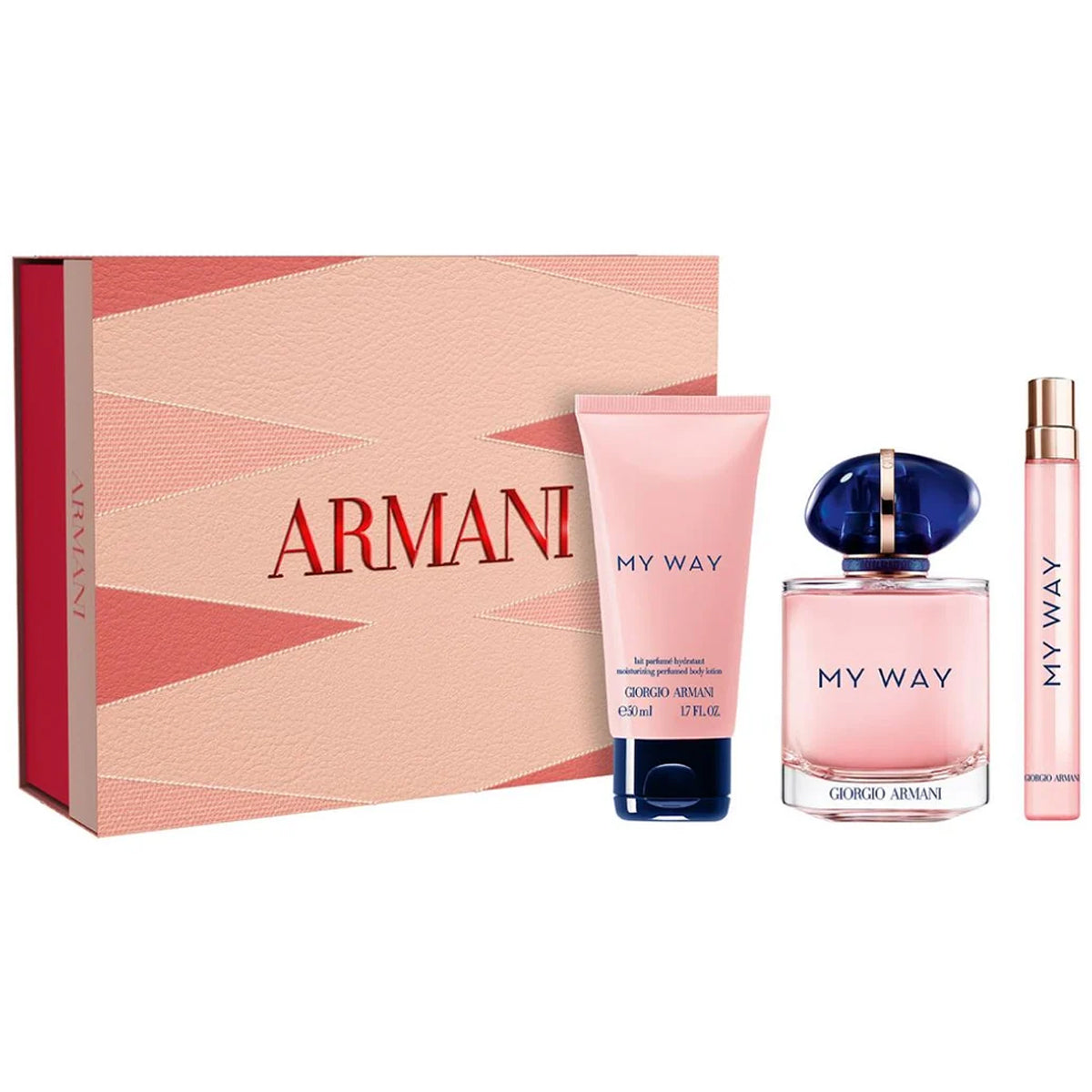 Giorgio Armani My Way EDP 90Ml + EDP 10Ml + Body Lotion 50Ml Gift Set For Women