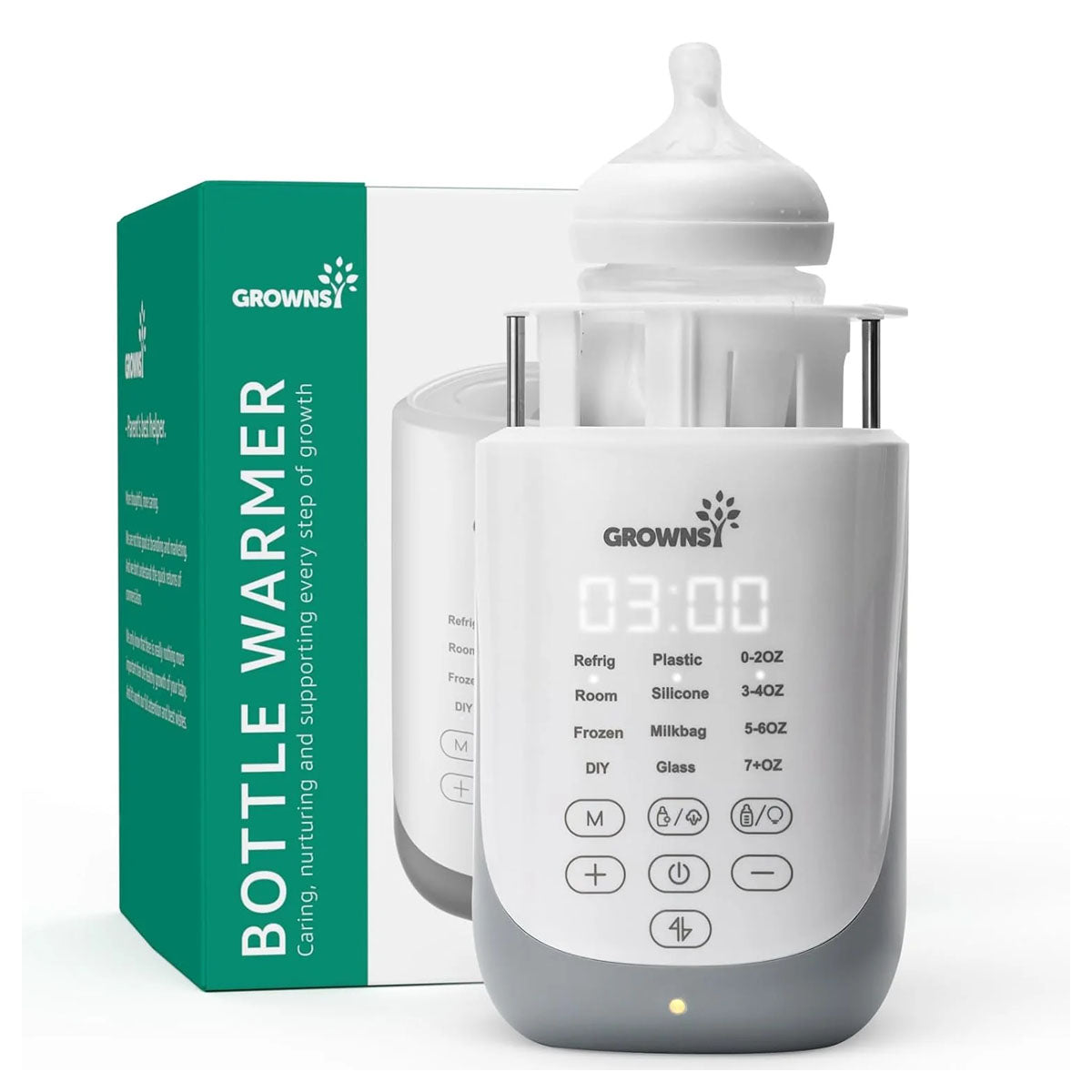Grownsy 10-in-1 Fast Baby Bottle Warmer