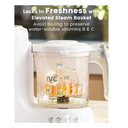 Grownsy Baby Food Maker with Automatic Sanitization, Steam and Blend in One