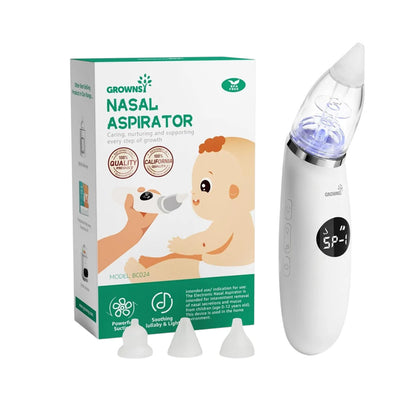 Grownsy Electric Baby Nasal Aspirator With 3 Suction Modes