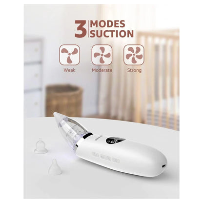 Grownsy Electric Baby Nasal Aspirator With 3 Suction Modes
