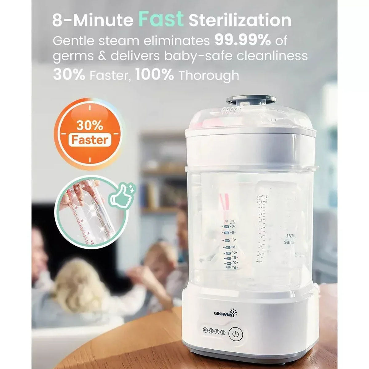 Grownsy Electric Bottle Sterilizer And Dryer