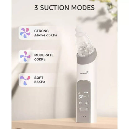 Grownsy Electric Nasal Aspirator With 3 Silicone Tips