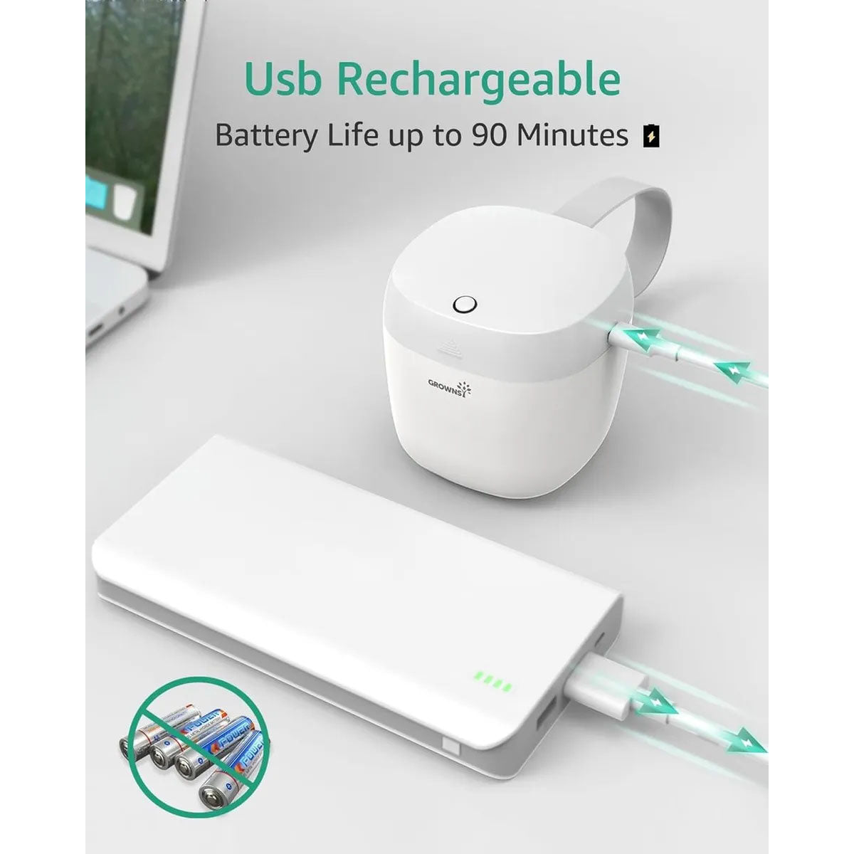 Grownsy Portable UV Pacifier Sanitizer With USB Charging